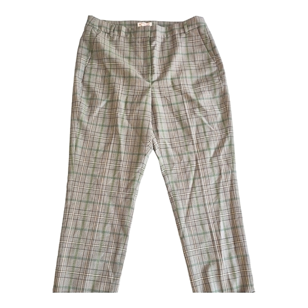 Brooks Brothers Red Fleece Brand Wool Plaid Cropped Pants Size 8
